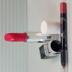 Dior Rouge Lipstick Refill #775 Darling & Lipliner #520